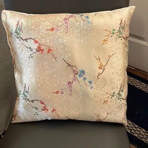 18x 18 Oriental Satin Fabric pillow